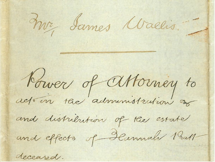 Power of Attorney 1880